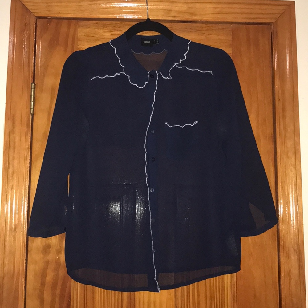 Navy blouse